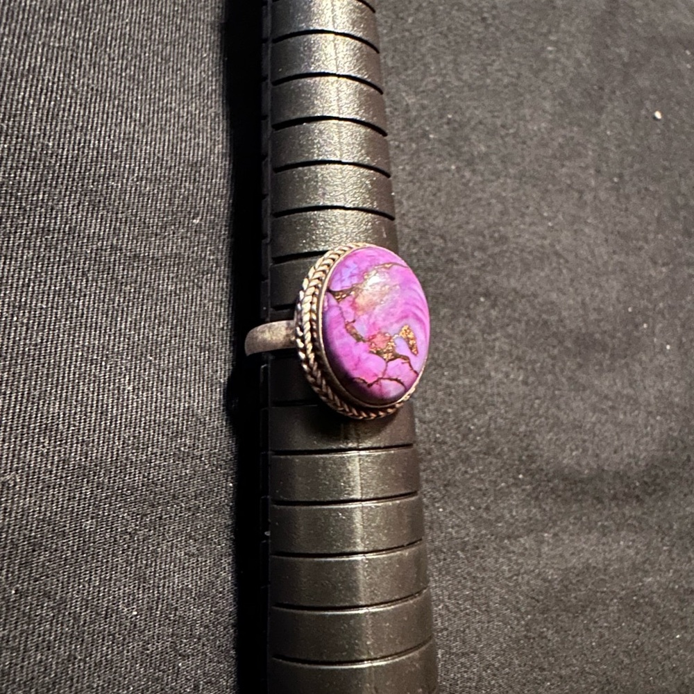 Purple Mojave Southwestern style ring sz 5.75